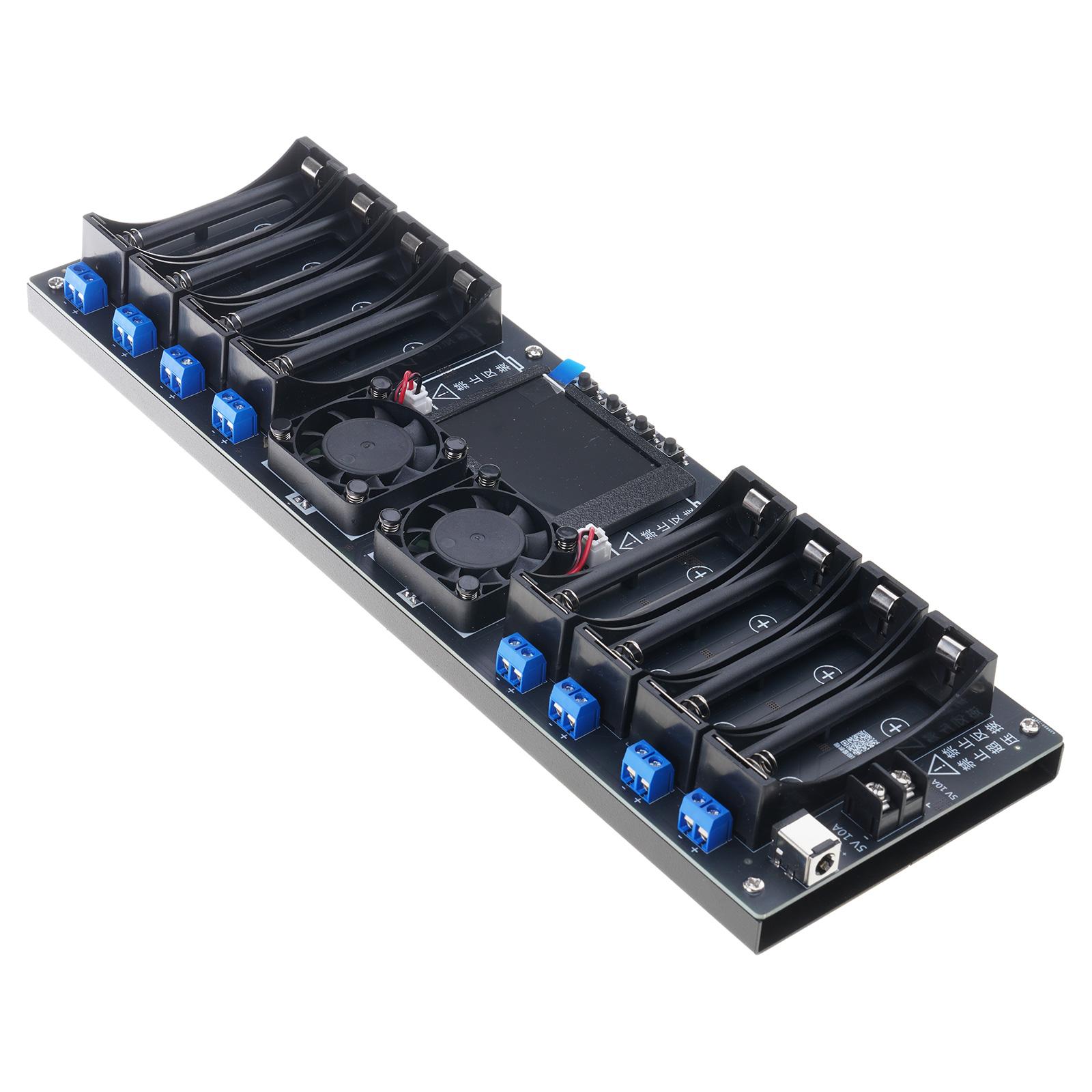 

8-канальный тестер литиевых аккумуляторов, подходящий для 18650, с автоматической зарядкой, разрядкой и измерением емкости, внутренним сопротивлением