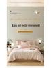 Spring Luxe 100% Cotton 4-Piece Bedding Set: Embroidered Duvet Cover, Sheet, and Fitted Sheet