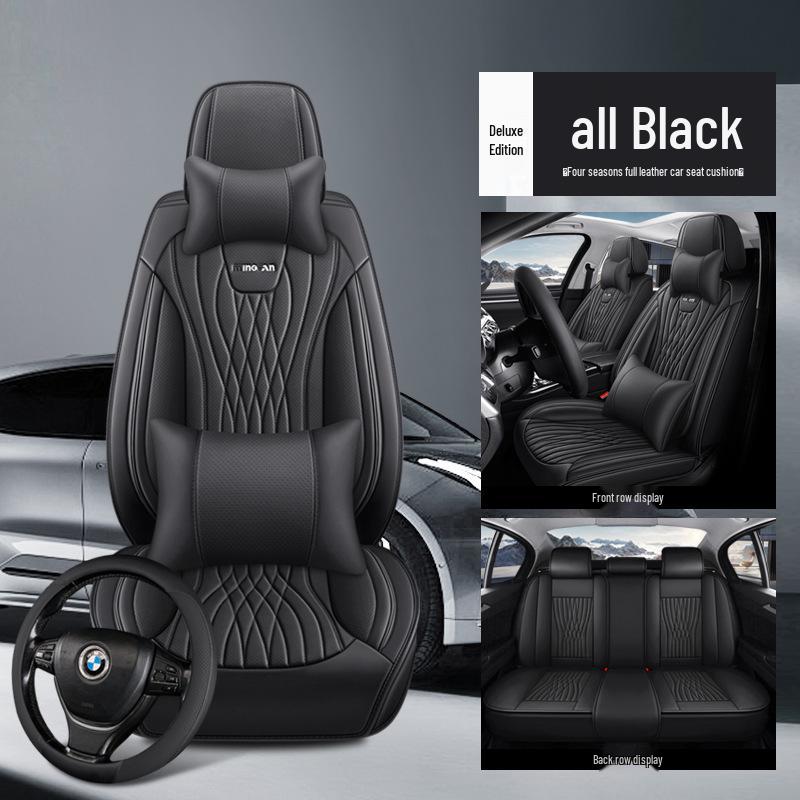 All-Season Full Leather Universal Car Seat Cover Cushion