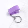Mini Keychain Staplers Creativity Cute Lightweight Mini Stapler with Keychain for Student Writers