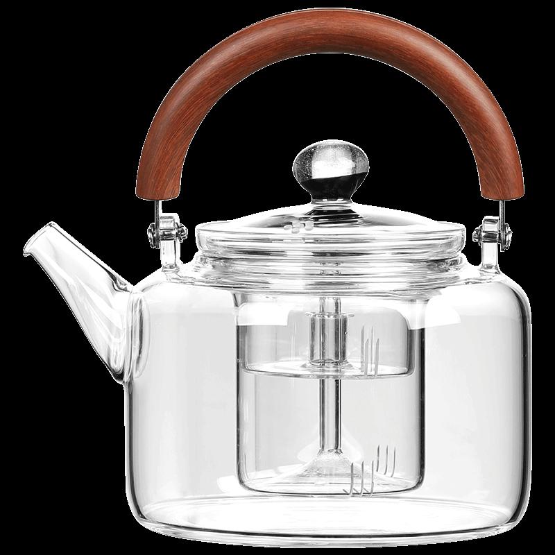 Large Capacity Heat-Resistant Glass Teapot