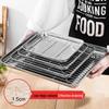 Japanese Style Stainless Steel Fry & Grill Tray with Rack