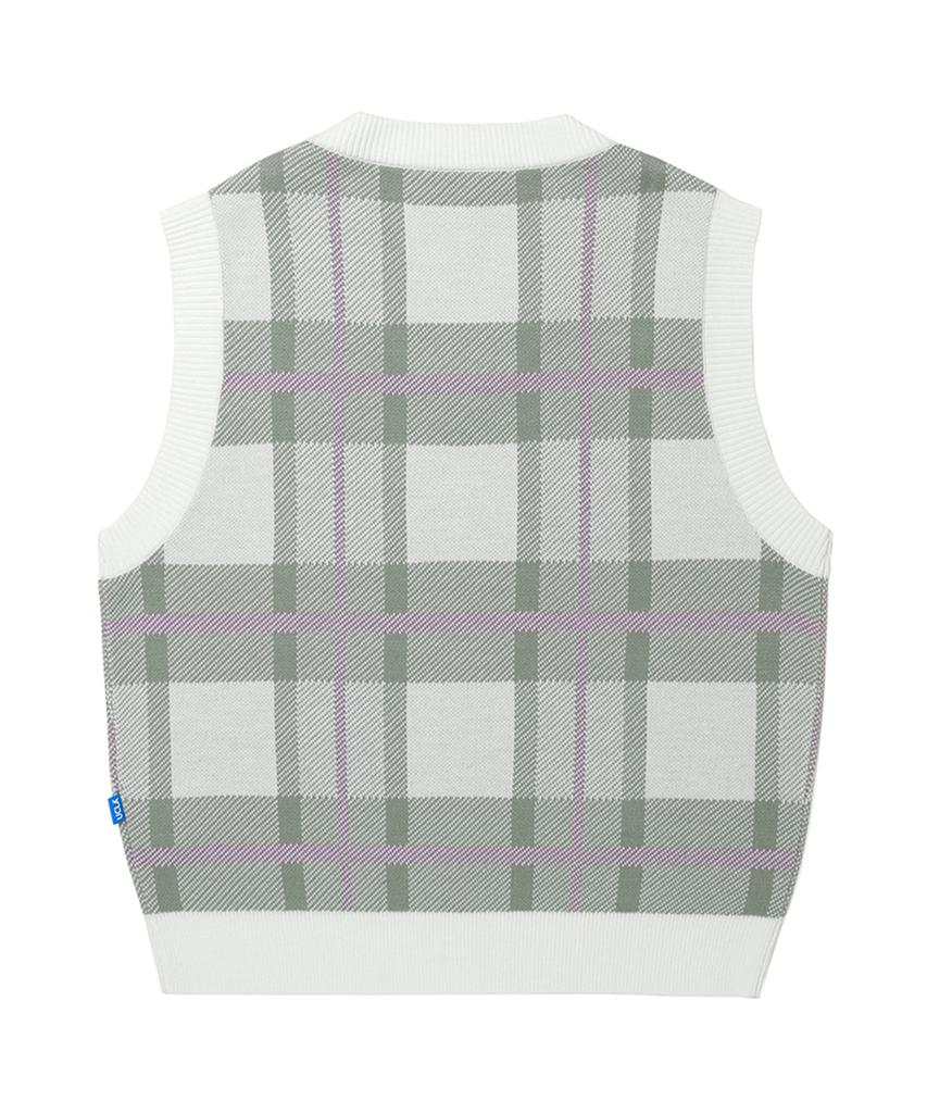 Ucla Check Sweater Vest [Ivory](Uz3Ve30_22)