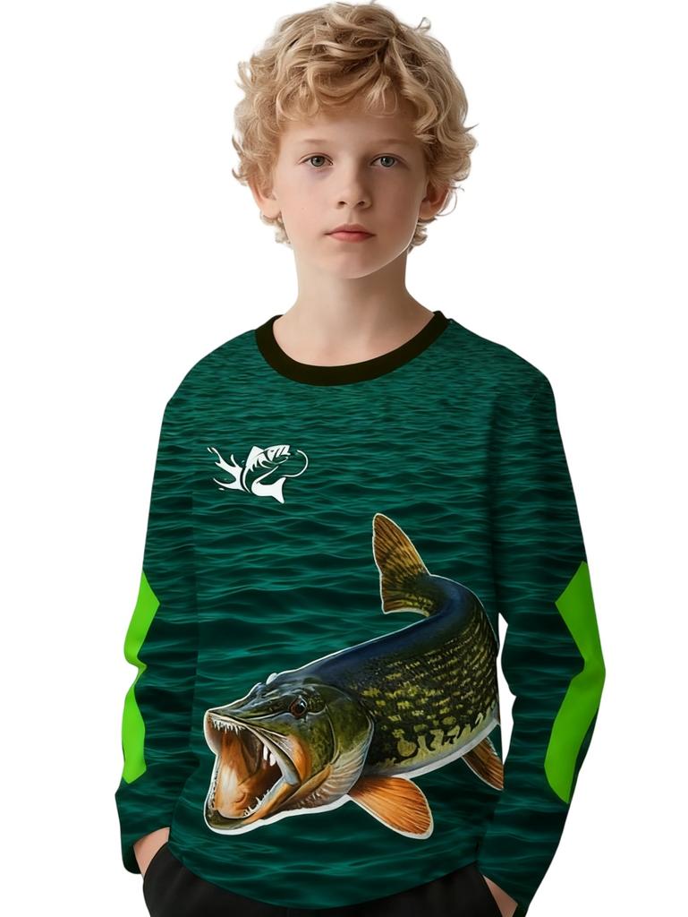 Outdoor Fishing 3D Print Children's Tops from 2 to 8 Year T-Shirts for Boys Girls Kids Clothes Summer Short Sleeve Clothing Boy
