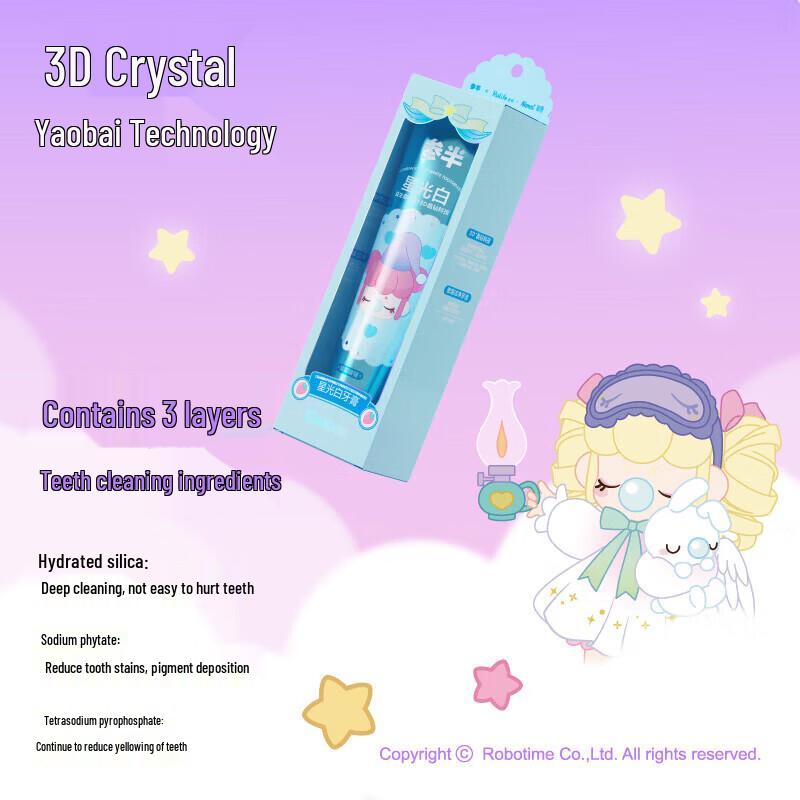 Canban x Rolife Nanci Peach Bubble Whitening Toothpaste