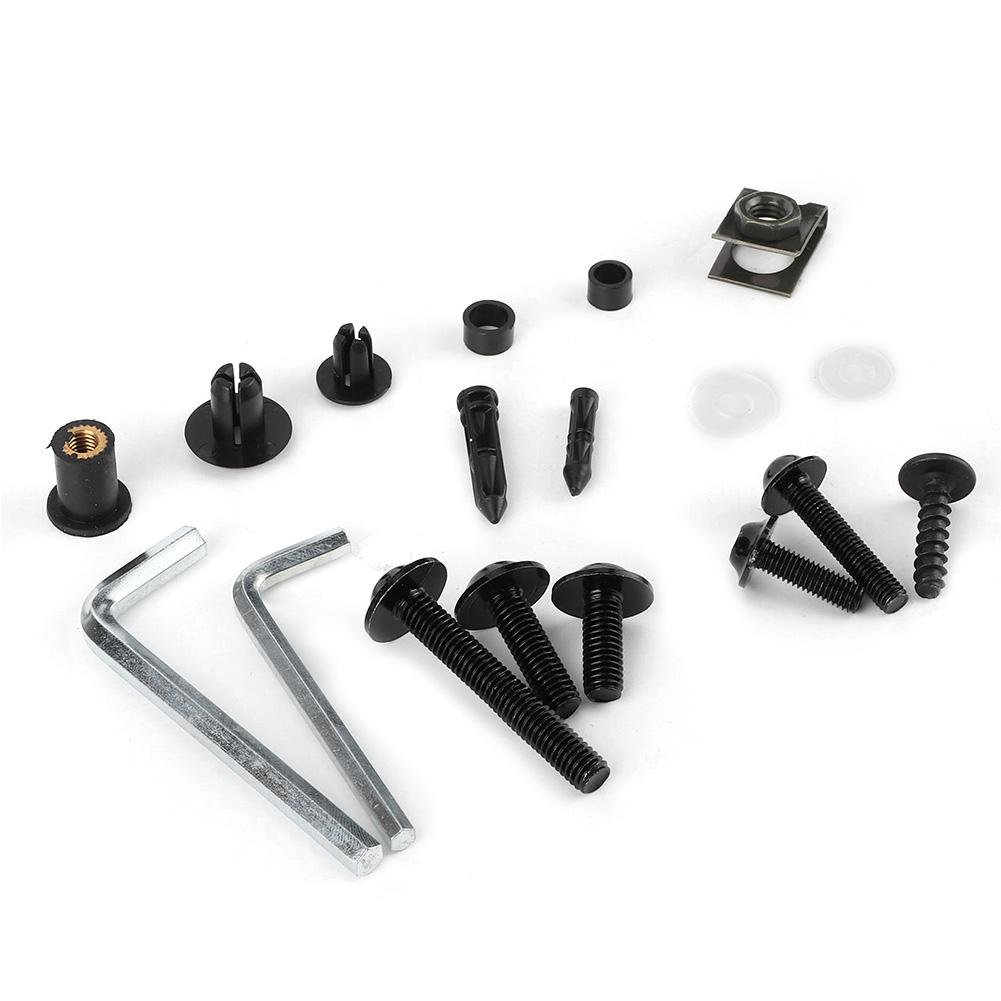 

Motorcycle Fasteners Kit Fairing Box Clamping Screws Nuts Fit for