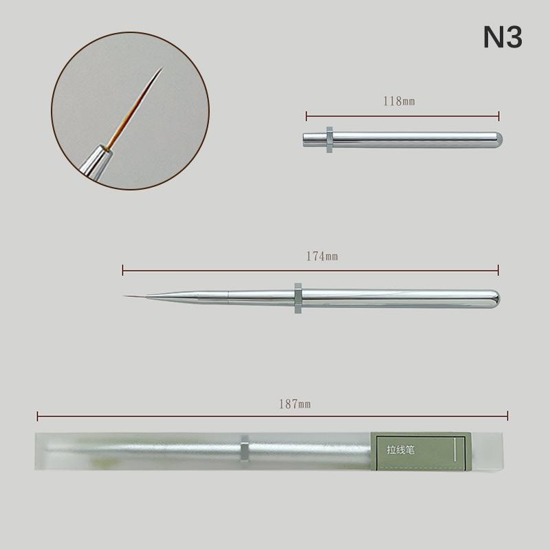 

Nail Art Liner Brushes Hand Painted Brush Acrylic Uv Gel Colours Builder Drawing Pen Diy Manicure Design Accessories as the picture