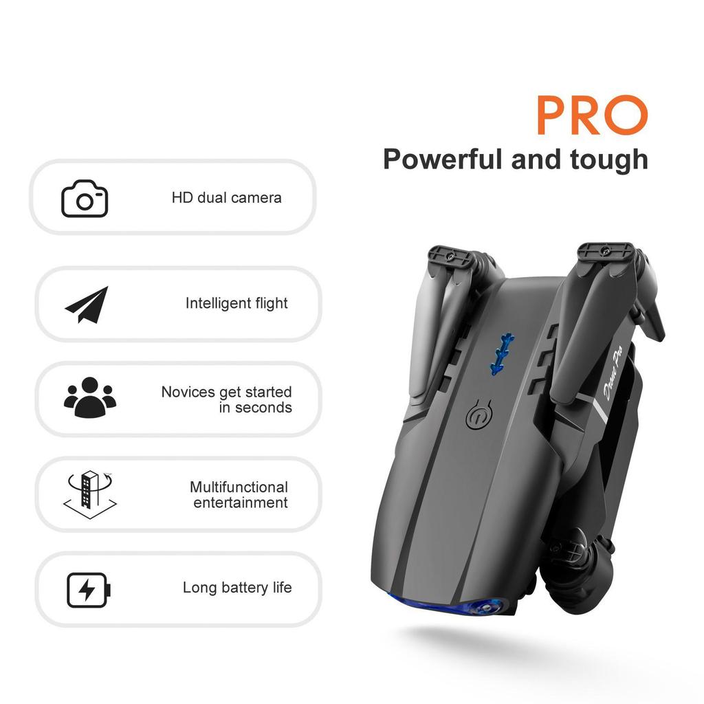 E99PRO K3 Foldable Drone with HD Camera, Long Battery Life, Remote Control, Four-Axis Aircraft Toy