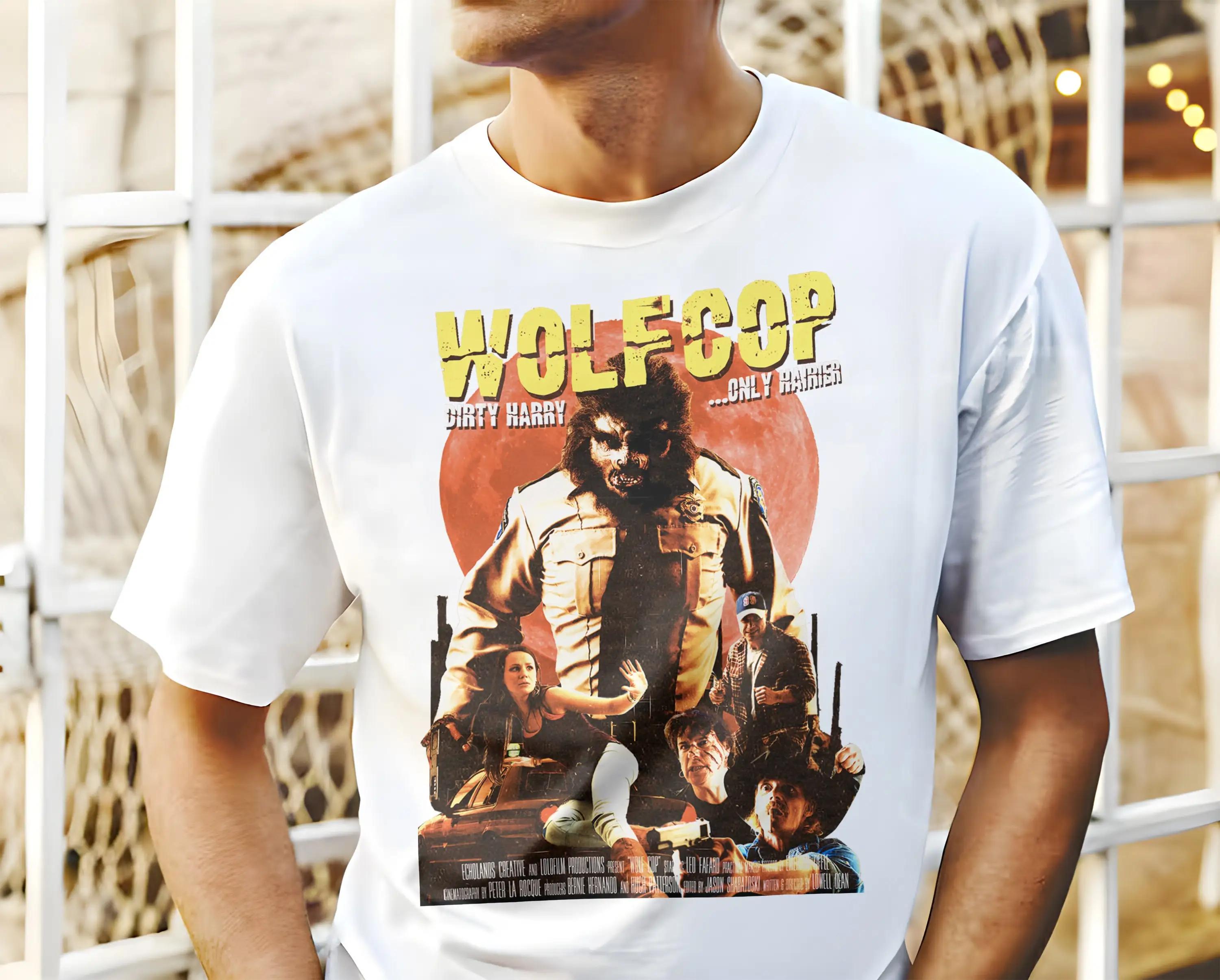 T-shirt classique avec affiche de film WolfCop V1, toutes tailles S 5XL S