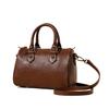 2025 New First-layer Cowhide Women's Bag Retro Texture Design Pillow Bag Single Shoulder Crossbody Handbag