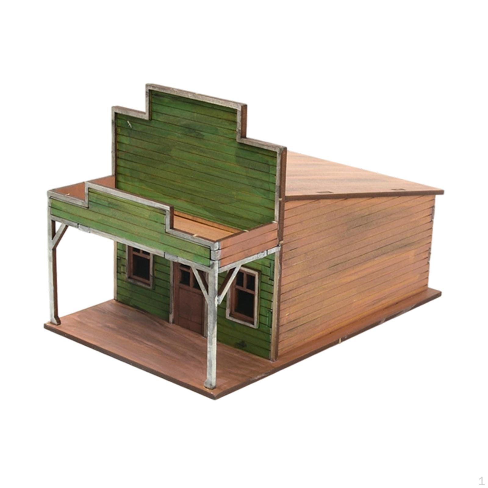 

1/72 Scale City Model, 3D Wooden Puzzle, Easy Assembly, Architectural Model for Sand Table Use. Grocery Store