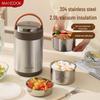 MeiChu 304 Rostfritt Stål Isolerad Matlåda 2L