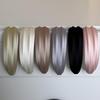 Elegant Embossed Satin Headband: Versatile Wide-Edge Hair Accessory for a High-End Feel