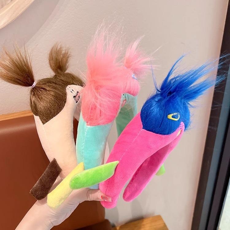 Adorable Ugly Doll Plush Hairband for Makeup and Skincare