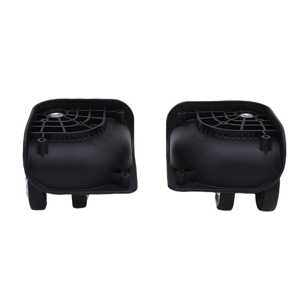 1 Pair Luggage Suitcase Wheels ABS Silent Double Row Wheels Universal Travel Suitcase Replacement Casters