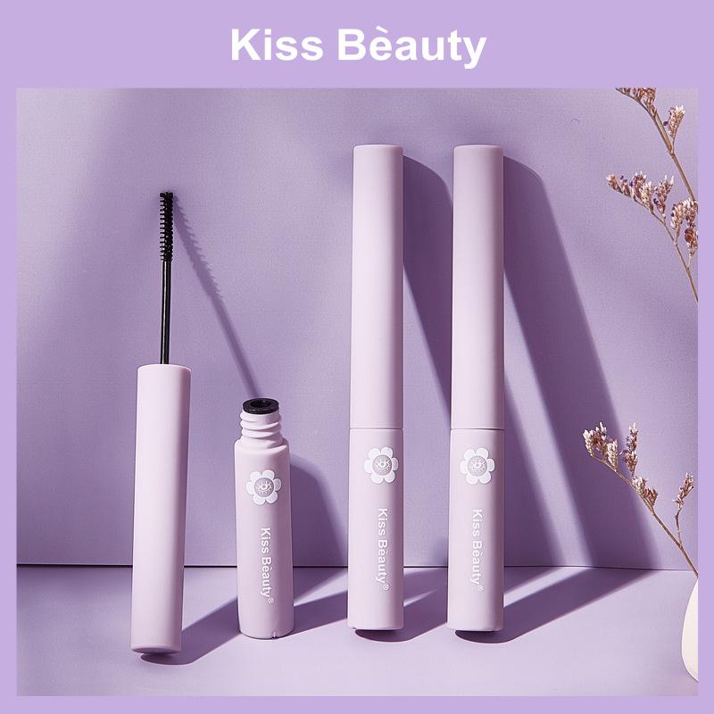 KissBeauty slender curled thin head mascara waterproof and sweat-proof small brush head eyelashes are not agglomerated and not easy to smudge
