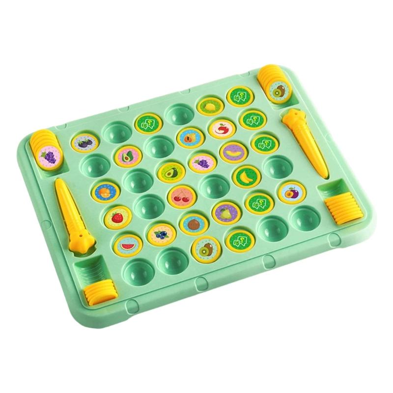 Flip Chesses Memory Game Animal Fruit Flip Chesses Board Game Creative Game Parent Child Interactive Toy
