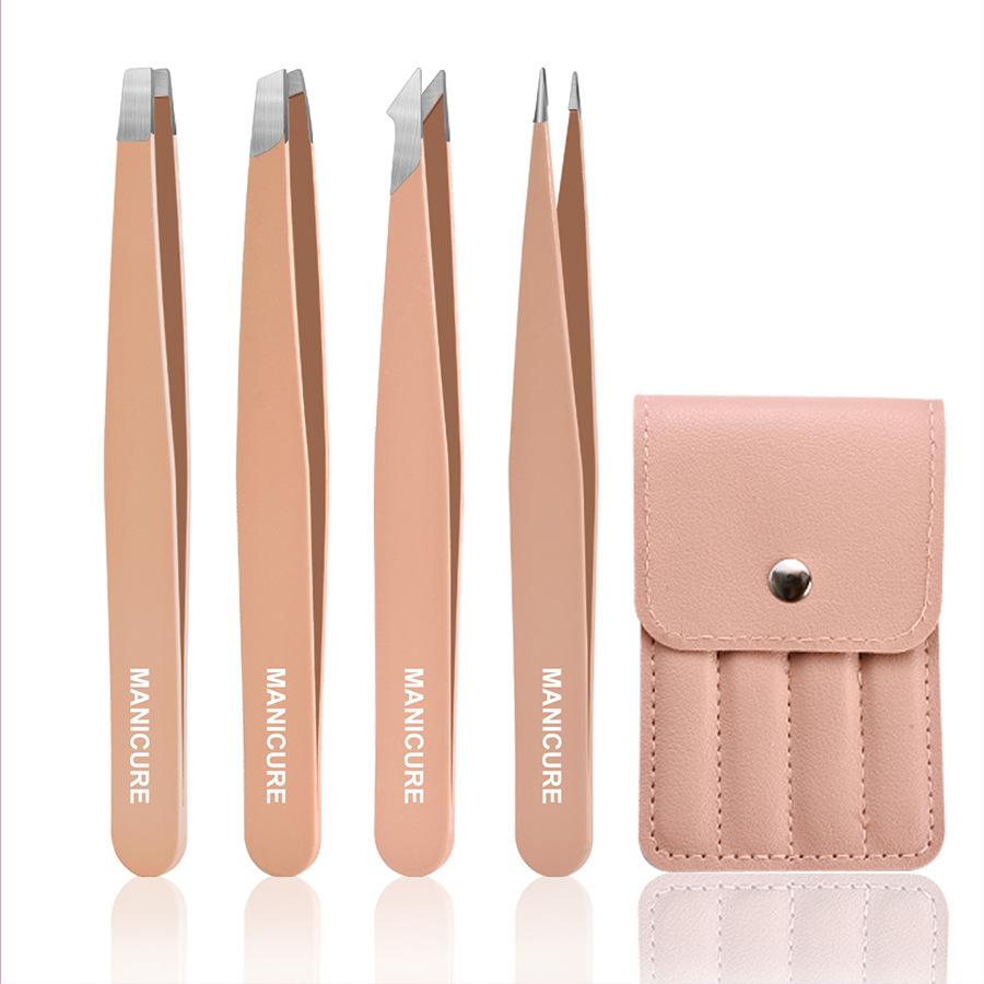 Xiaomi Stainless Steel Eyebrow Tweezers Black Set Makeup Tools for Eyelash Grafting, Eyebrow Shaping Beard Plucking Hair Removal