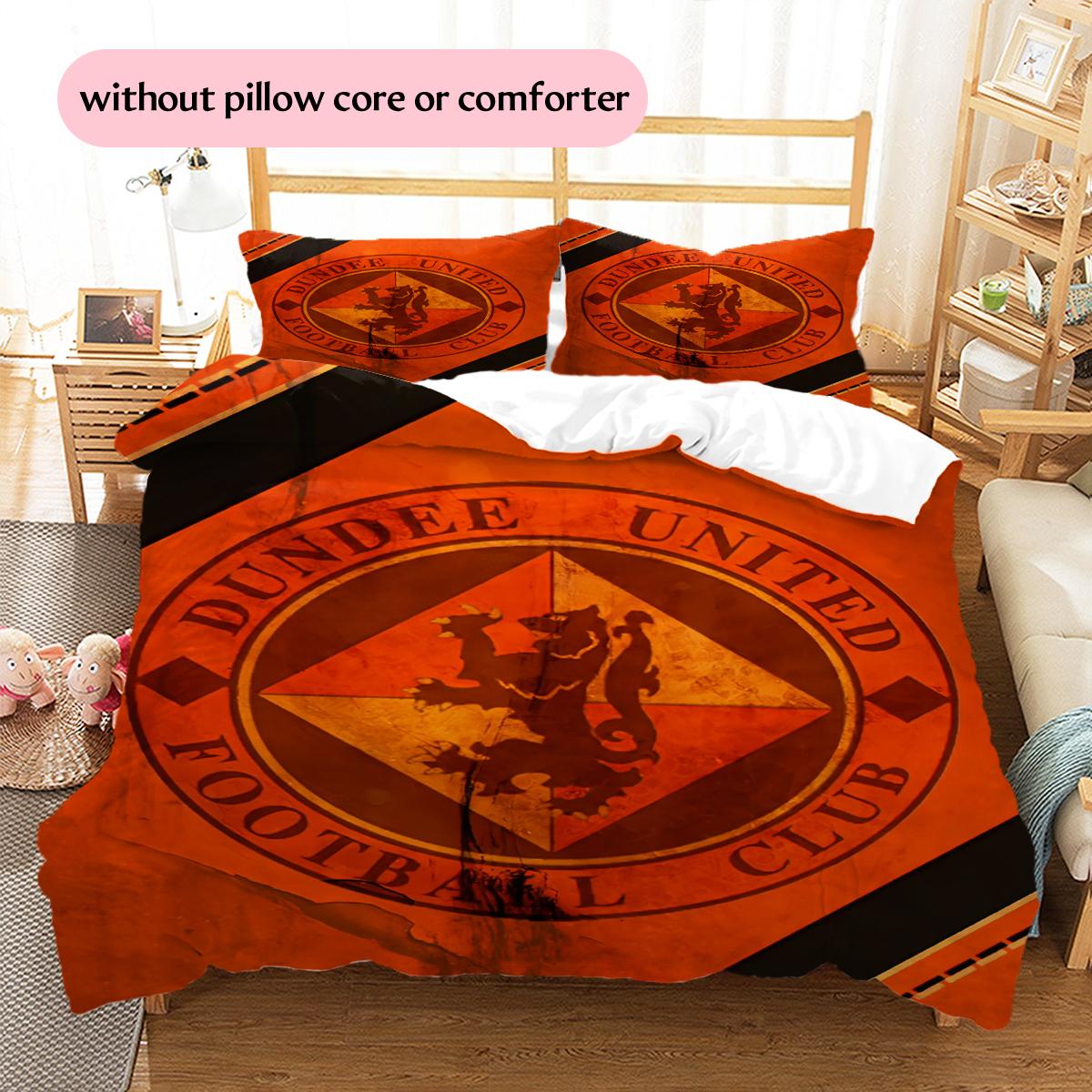 

Dundee United FC Pattern Bedding Home Decoration Birthday & Festival Gift (1 * duvet cover + 2 * pillowcase, without core) 135x200cm