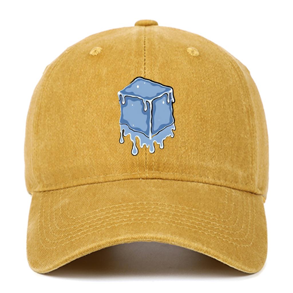 Suitable for daily wear in all seasons, baseball caps for men and women, ice block printed street casual hats adjustable
