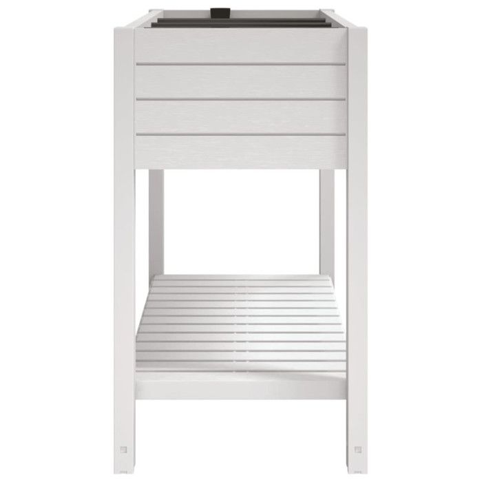 VidaXL Lit surélevé de jardin blanc 110x45x79 cm polypropylène 364177