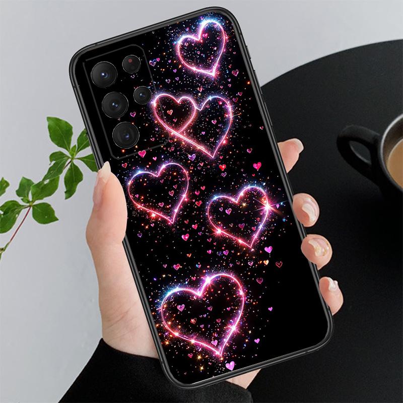 Handyhülle für Samsung A55 A16 A56 A36 A35 A15 A53 A54 A33 A34 A25 A05S A52 A52S A14 A26 A71 Liebe Rosa Herz