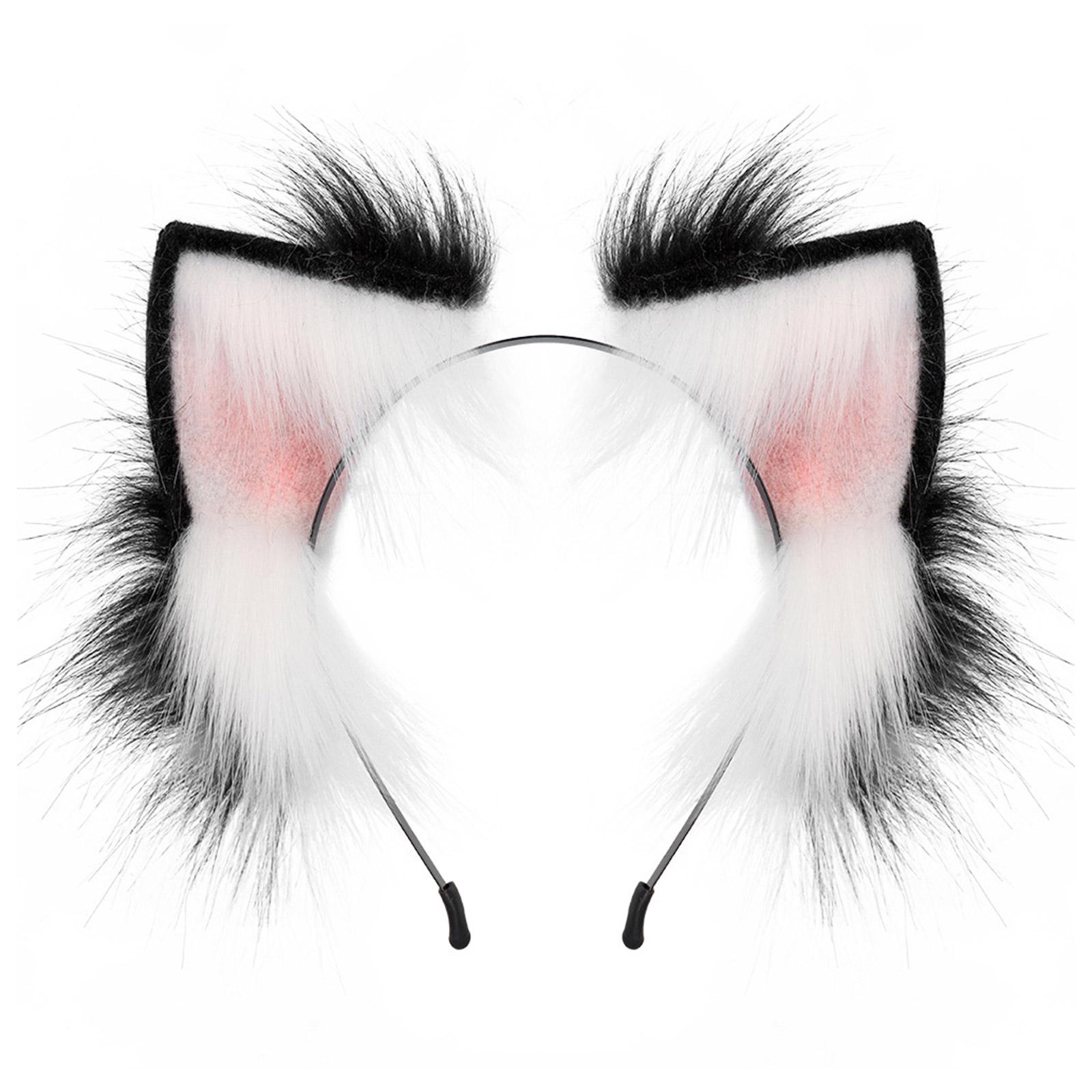 

Ручная работа Мультяшные лисьи ушки Обруч для волос Женская повязка для макияжа на Пасху Карнавалы Косплей Аксессуары для волос чёрный