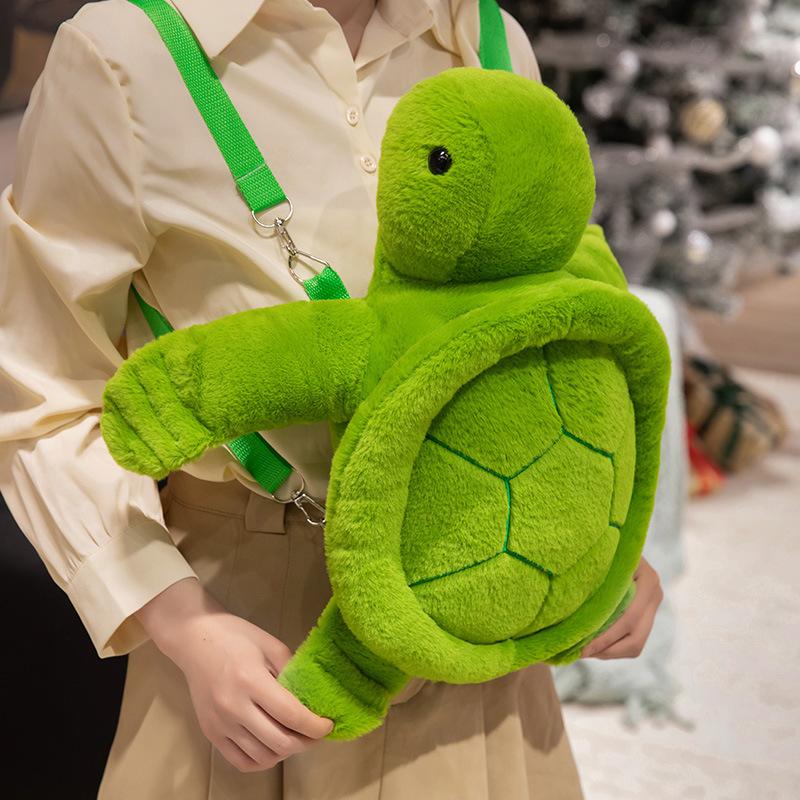 Cartoon Cute Little Turtle Bag Plush Toy Doll Turtle Doll Girl Bag Backpack Ragdoll Doll