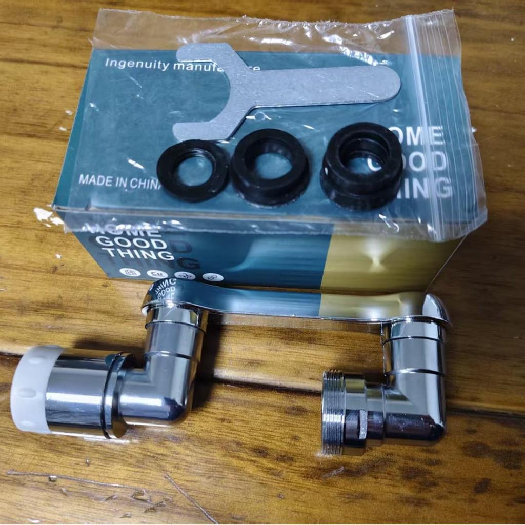 Universal 1080° Rotating Faucet Extender with Splash-Proof Aerator