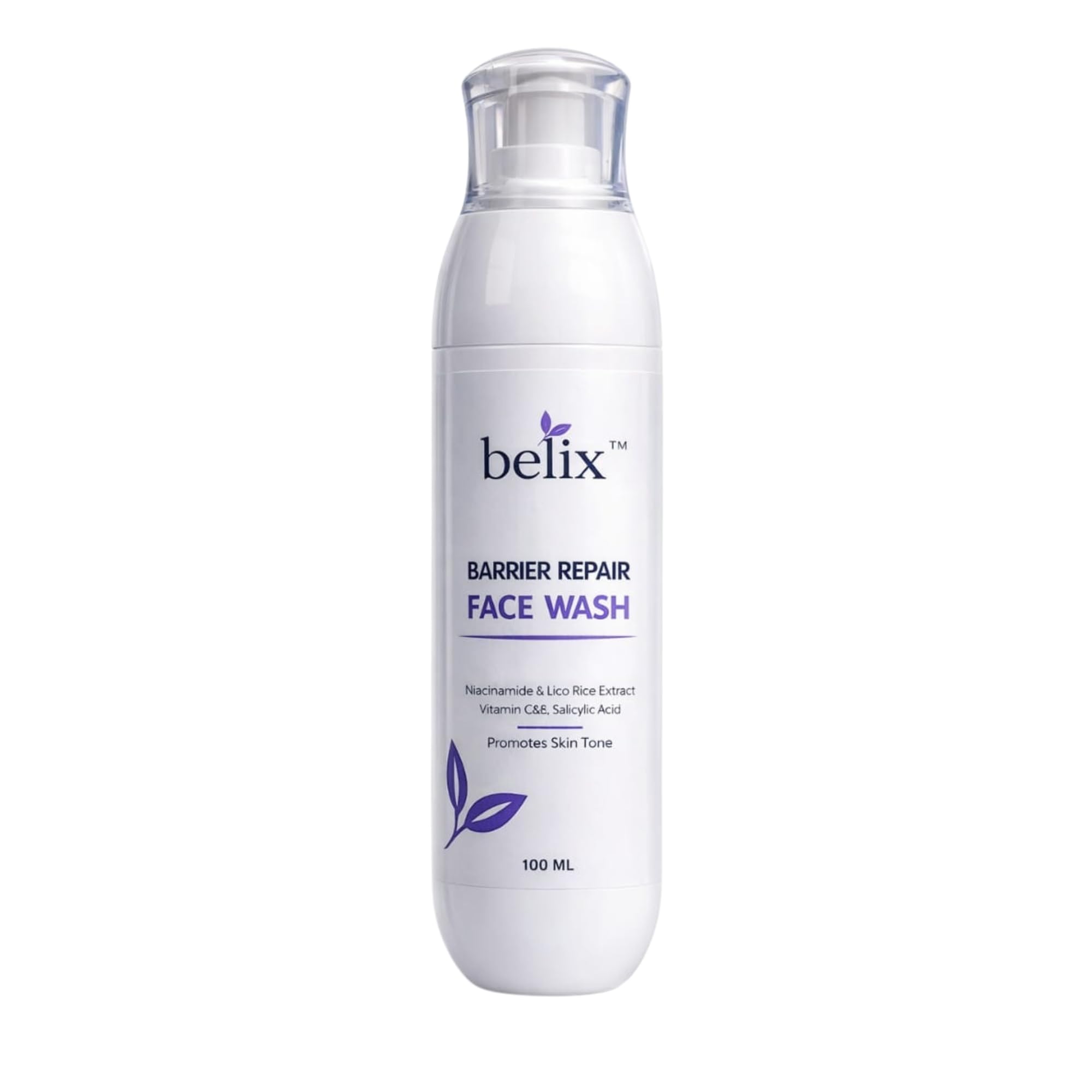 belix Barrier Repair Face Wash | Gentle Hydrating Cleanser for Damaged Skin Barrier | Sulfate-Free, pH Balanced Face Cleanser for All Skin Types |