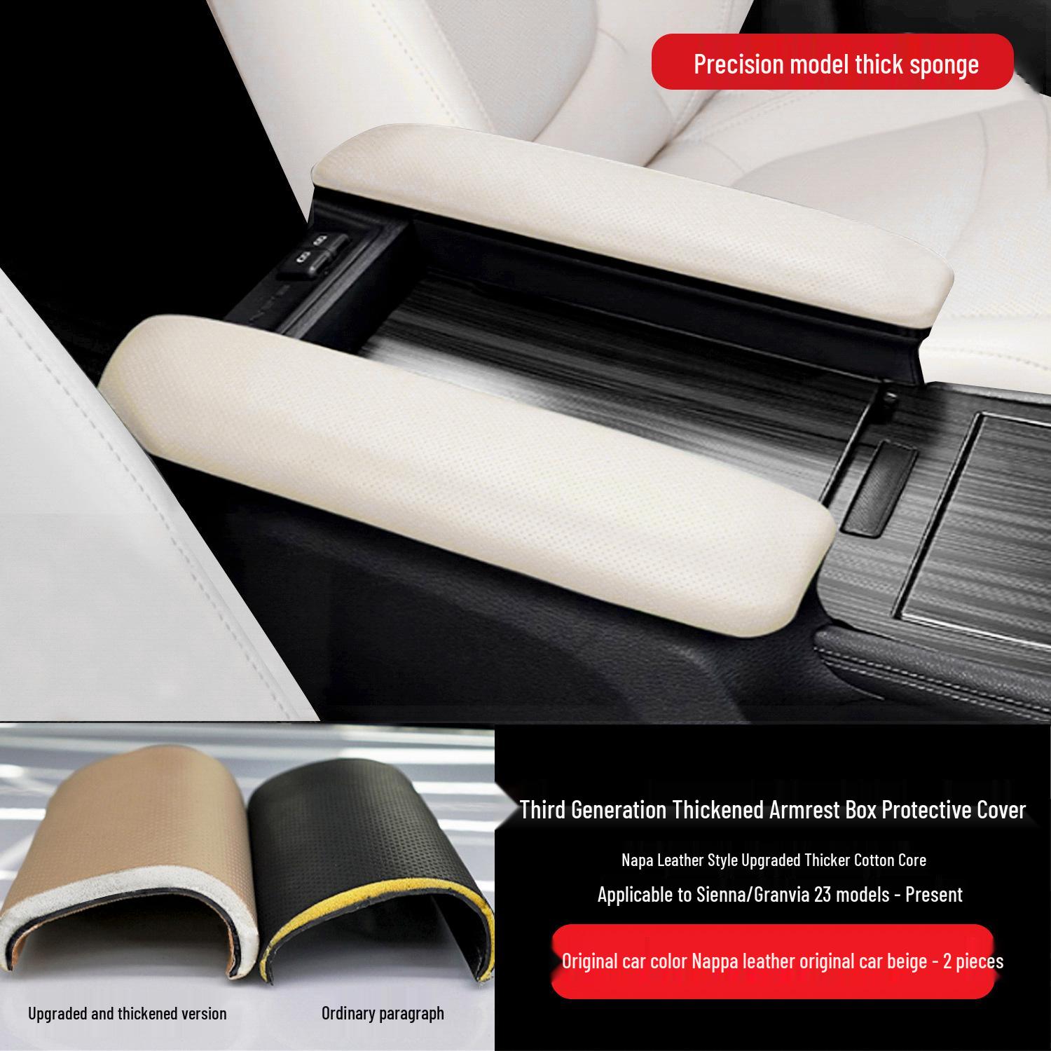 Sienna Granvia Center Armrest Cover: Durable Full Coverage Interior Protection for Comfort.