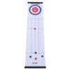 Tabletop Curling Game Interactive Large Mat Compact Roll Up Curling Family Game for Home Outdoor Fun