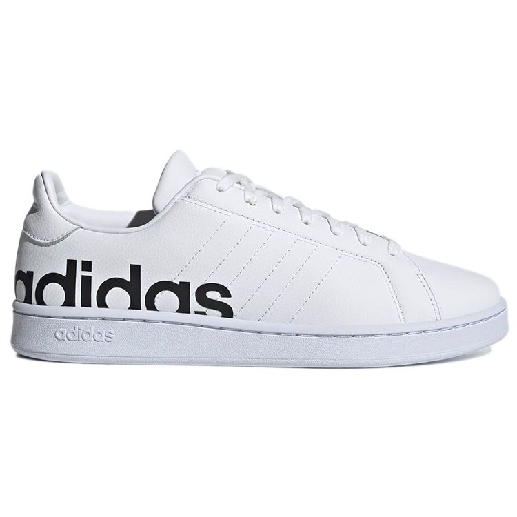 Adidas Grand Court LTS White Black Мужские кроссовки Cloud-White Core-Black H04558 42⅔ — фото 2