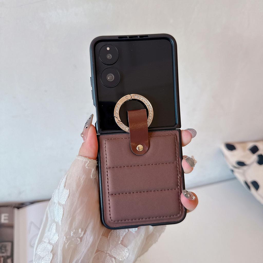 Ring Buckle Suitable Mixflip2 Phone Case Folding Mixflip Leather Pattern Protective Cover