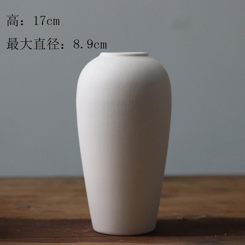 Unglazed Ceramic Vase Nordic Minimalist, Creative DIY Pottery for Home Decor, White Bisque Flower Holder Photo Prop