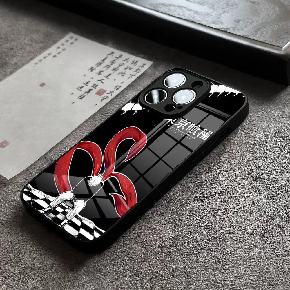Anime Cool Tokyo Ghoul Phone Case For IPhone 17 16 Pro Max 15 Plus 14 Pro 12 11 13 Mini X XR XS Max SE Glass Cover
