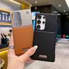  Leather Magsafe Bumper Case for Samsung Galaxy S25 S23 S24 Ultra Plus Borderless Aromatherapy Magnetic Frame PU Cover