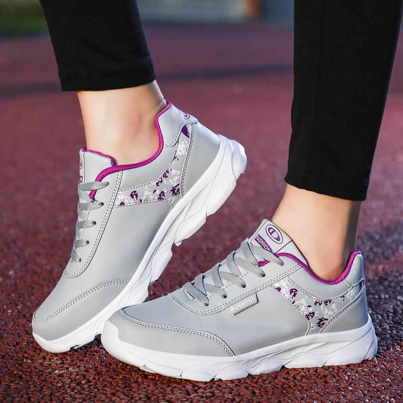 Fashion Sneakers Women Lace Up Flats Ladies Outdoor Running Walking Shoes Comfortable Breathable Female Footwear zapatos mujer