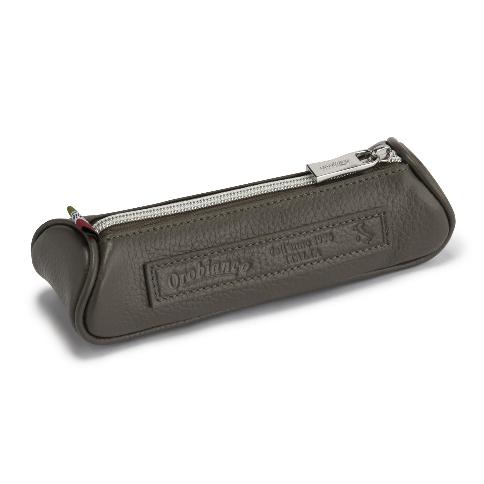 

Orobianco MUCCA Pen Case Holds Made with Shrink Genuine Perfect Gift for New Students and New Gray (Authentic) - 6-8 Pens, Leather, Leather, серый