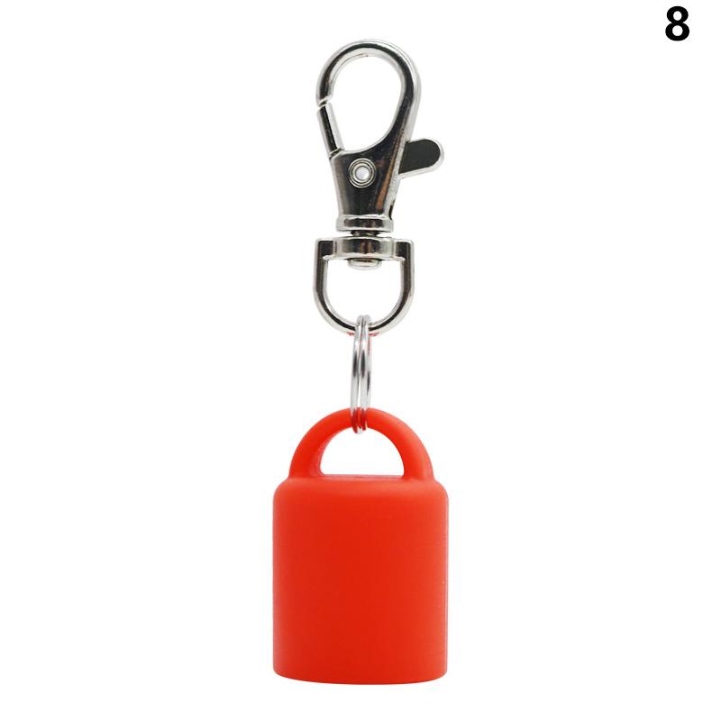 High Quality Practical Silicone Keychain Cap Portable Durable Holder Keychain Compatible For Lip Balm Lipstick Storage Cap