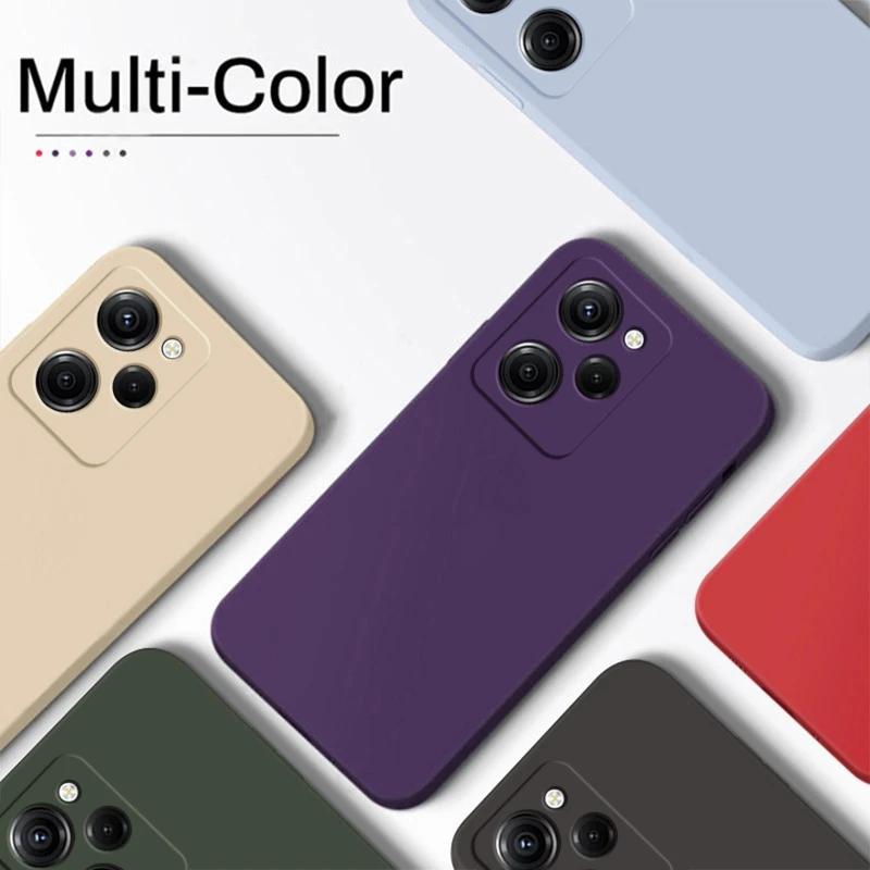 Firkantet full beskyttelsesdeksel Flytende silikon telefonveske for POCO X5 PRO 5G X5Pro X 5 POCOX5PRO 5G 6,67 TOMMES