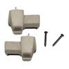 Paar Beige Sonnenblenden-Halteklammern für Range Rover L322 2003-2012 ABS Teilenummern EGP000050VAE EGP000040PVA Vorne