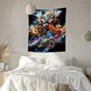 Four Divine Beasts Painting Digital Printing Polyester Wall Tapestry Suitable For Use Living Rooms Bedrooms Offices Bars Party