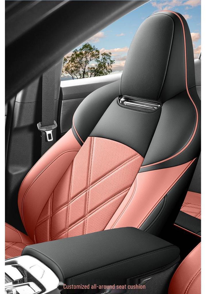 Kaiyuan Q05 Leather Car Seat Cover for 5-Seater Vehicles - All-Season Cushion