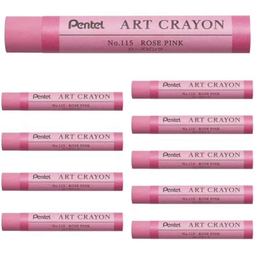 Pentel Crayon Art Crayon Rose Pink PTACT115