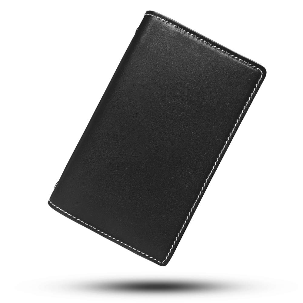 oToday Leather System A6 Business 17mm Ring Memo Refills Graduation Job Hunting Birthday Gift Planner, Size, Notebook, 6-Ring, Diameter, Pad,