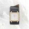 Fieldwork Analog Watch with Leather Strap and Women's Bangle, Black, ST294-4
