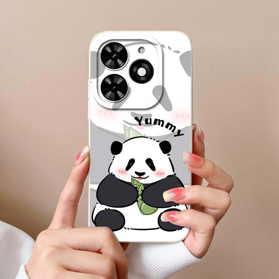 For Tecno Spark Go 2024 Casing Fashion Coconut Tree Liquid Silicone Soft TPU Shockproof Phone Cover For TecnoSpark Go 2024 Funda