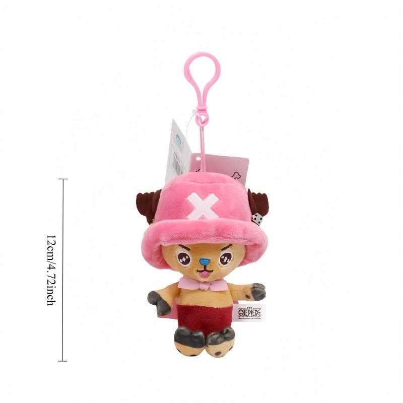 New Anime One Piece Plush Pendant Uffy Toy Tony Chopper Laboon Sabo Keychain Soft Stuffed Backpack Ornaments Toys