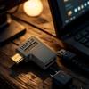USB C Female To USB Male 90 Degree Angled Adapter Fast Charging 2A Fast Speed Data Transfer 480Mbps Small Design
